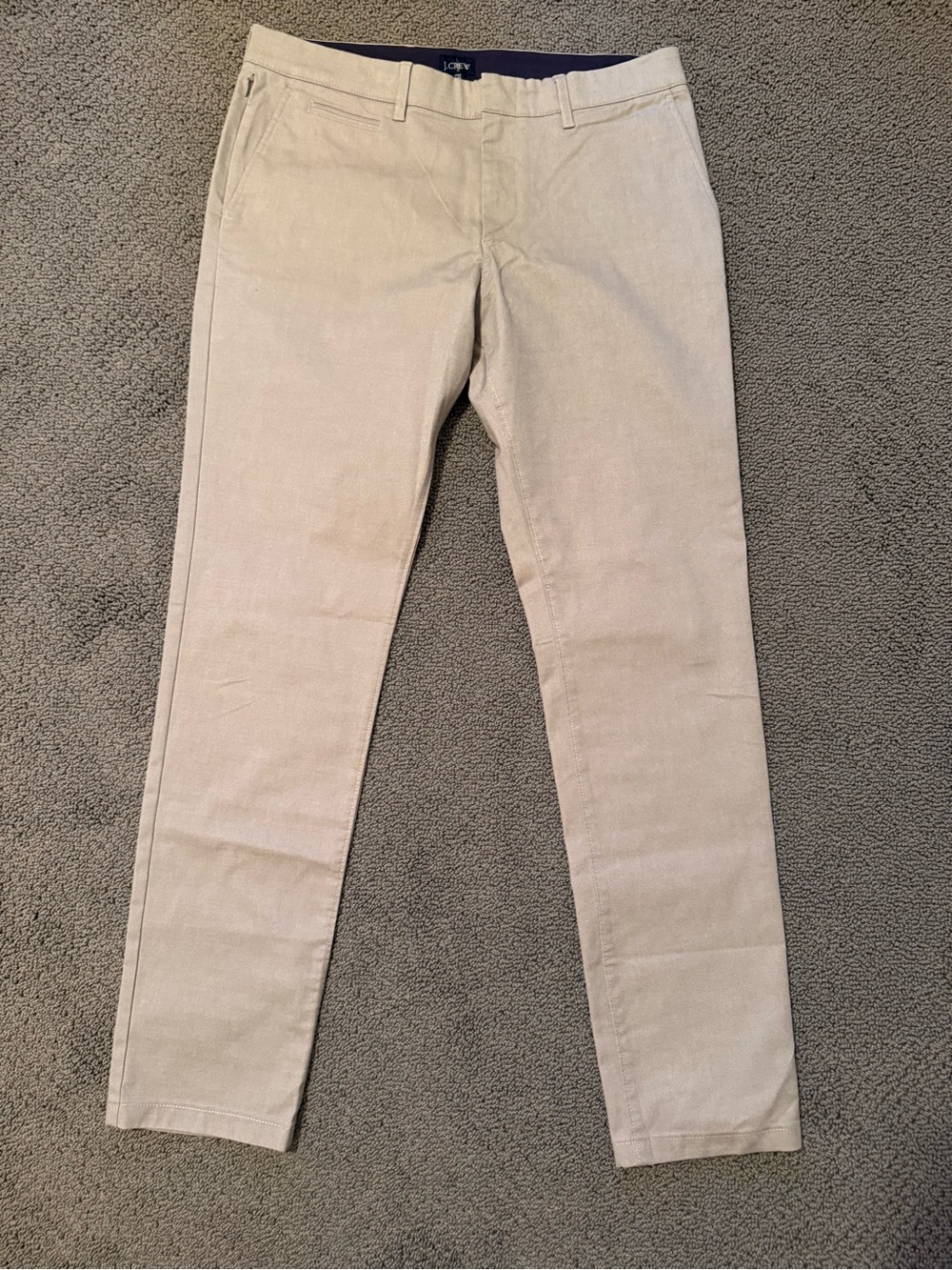 NWT J. Crew Men’s Slim Chino Pants in Light Beige 32x32